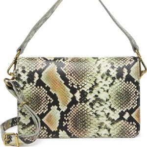 Madewell Snake Embossed Leather Convertible Crossbody Bag